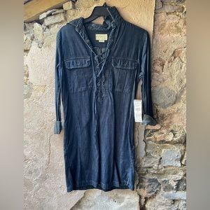 ✨NEW✨ Denim & Supply Ralph Lauren Long-Sleeve Denim dress with Lace-Up Detailing